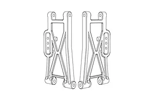 MJX RC Rear Lower Suspension Arms 2Pcs