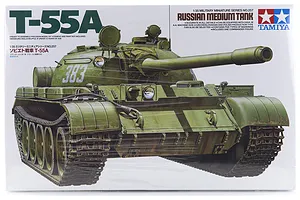 Tamiya 1/35 Russian T-55A Medium Tank Scaled Plastic Model Kit