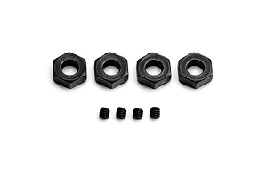 MJX RC Metal 12mm Wheel Hexes 4Pcs