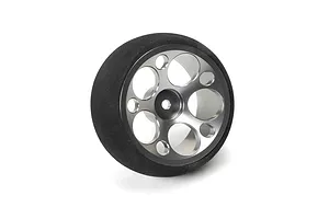 Spektrum Aluminium Wide Circle Transmitter Wheel - Gunmetal Grey