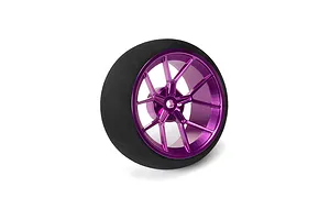 Spektrum Aluminium Wide Spoke Transmitter Wheel - Purple