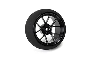 Spektrum Aluminium Wide Spoke Transmitter Wheel - Black