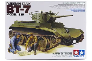 Tamiya 1/35 Russian 1935 BT-7 Tank Scaled Plastic Model Kit