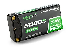 On-It RC 7.4V 5000mAh 100C 2S Hard Case Shorty LiPo Battery