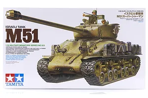 Tamiya 1/35 Israeli M51 Tank Scaled Plastic Model Kit image 17154