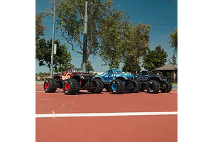 ARRMA Quake 4S RC Monster Truck Electric Brushless 4WD 1/8 Scale RTR - Red image 20