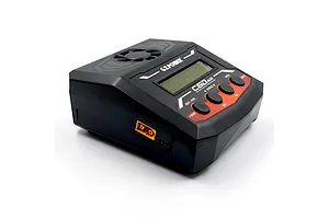 G.T. Power C6D Air smart charger featuring an LCD screen, control buttons, and a DC input port against a plain white background.