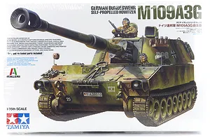 Tamiya 1/35 German Bundeswehr M109A3G Self-Propelled Howitzer Scaled Plastic Model Kit