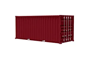Fujimi 1/24 20ft Container Scaled Plastic Model Kit - Maroon