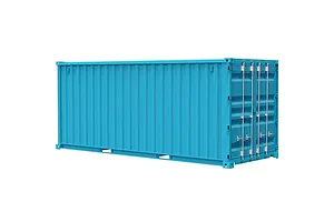 Fujimi 1/24 20ft Container Scaled Plastic Model Kit - Light Blue