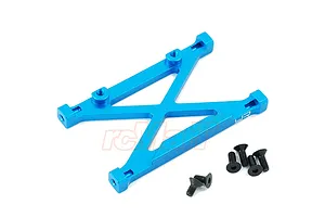 Yeah Racing Aluminium Rear H Brace - Blue