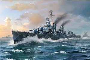 I Love Kit 1/350 USS Fletcher DD-445 Destroyer Scaled Plastic Model Kit