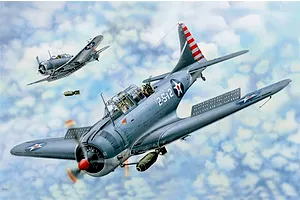 I Love Kit 1/18 SBD-3/4 Dauntless Bomber Scaled Plastic Model Kit