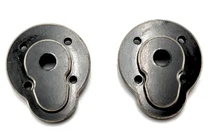Hobby Plus Brass Front Portal Hub Covers 2Pcs