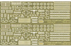 Fujimi 1/72 Photo-Etched Detail Up Decal Sheet for JGSDF 1/2t Trucke