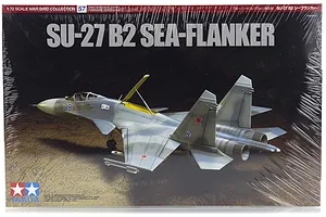 Tamiya 1/72 SU-27 B2 Sea-Flanker Jet Scaled Plastic Model Kit image 17220