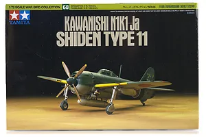 Tamiya 1/72 Kawanishi N1K1-Ja Type 11 Shiden Fighter Scaled Plastic Model Kit