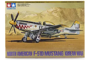 Tamiya 1/48 North American Korean War F-51D Mustang Scaled Plastic Model Kit image 17254