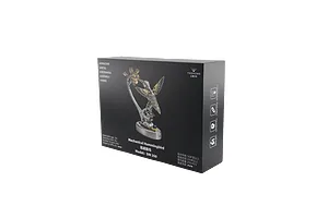 Product box for Teching DM350 Mechanical Hummingbird model kit featuring a photo of the metal assembly.