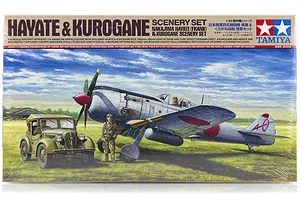 Tamiya 1/48 Nakajima Hayate Frank Fighter w/Kurogane Scenery Set Scaled Plastic Model Kit