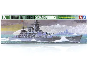Tamiya 1/700 German Scharnhorst Battlecruiser (Waterline Series) Plastic Model Kit