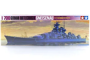 Tamiya 1/700 German Gneisenau Battlecruiser (Waterline Series) Plastic Model Kit
