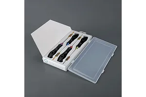 Method RC ball end hex driver set in a clear plastic storage case with white interior foam cutouts.