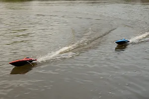 Atrek Riptide 16&amp;quot; RC Speed Boat Deep V RTR - Blue image 17