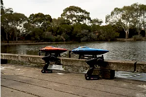 Atrek Riptide 16&amp;quot; RC Speed Boat Deep V RTR - Red image 15