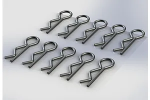 ARRMA 1mm Black Body Pins 10Pcs image 17365