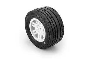 Pro-Line 1/16 Menace street tyre mounted on a white split-six rim against a plain white background.