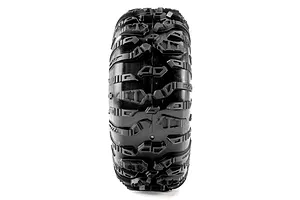 Front view of a Pro-Line 1.9" Chisel II Predator crawler tyre showing the detailed rubber tread pattern against a white background.