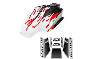 Pro-Line 1/8 Sector Flame Limited Edition Painted Body Shell - Red image 2