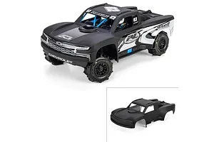 Pro-Line 1/16 2019 Chevy Silverado Trophy Truck Limited Edition Painted Body Shell - Matte Black