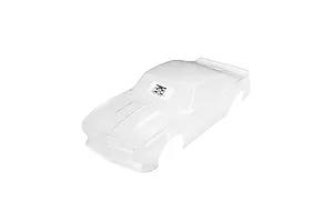 Pro-Line 1968 Chevy Camaro VTA clear unpainted RC body shell viewed from the front-quarter against a white background.