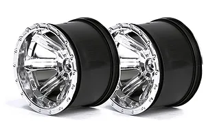 ARRMA 2.8" GRANITE Chrome Rims 2Pcs