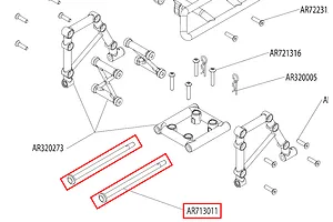 ARRMA 4x73mm Pins 2Pcs image 17542