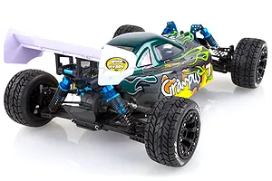 Louise 2.2" ST-Rocket Tyres on Black Spoke Rims - Glued Truck Wheels w/ Foam 2Pcs image 17803