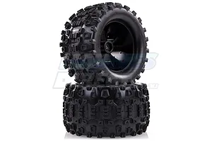 Louise 2.8" MT-Uphill Tyres on Black Spoke Rims - Glued Truck Wheels w/ Foam 2Pcs image 17850
