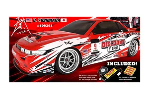 HPI E10 Drift Nissan S13 Falken Discount Tires RC Drift Car Electric 1/10 Scale RTR image 17884