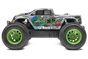 HPI Savage XS Flux Vaughn Gittin Jr Signature Edition RC Monster Truck Electric Brushless 4WD 1/12 Scale RTR - Silver/Green image 17886