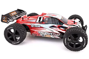Louise 3.8" T-Rocket Tyres on Black Spoke Rims - Glued Truggy Wheels w/ Foam 2Pcs image 18050