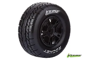 Louise 2.2/3.0" Rocket Tyres on Black Rims - Glued Wheels 2Pcs image 18143