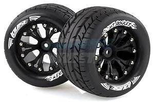 Louise 2.8" MT-Rocket Tyres on Black Rims - Glued Wheels 2Pcs image 18166