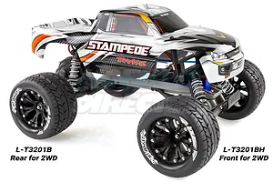 Louise 2.8" MT-Rocket Tyres on Black Rims - Glued Wheels 2Pcs image 18169