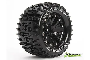 Louise 2.8" MT-Pioneer Tyres on Black Rims - Glued Wheels 2Pcs image 18171