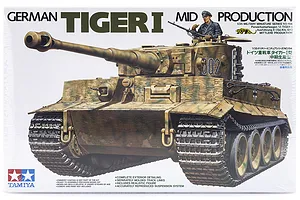 Tamiya 1/35 German Panzerkampfwagen Tiger I (Sd.Kfz.181) Tank Scaled Plastic Model Kit image 18444