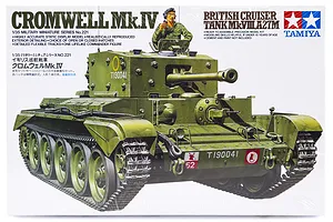 Tamiya 1/35 British Cromwell Mk.IV Tank Scaled Plastic Model Kit image 18447