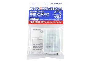 Tamiya Fine 0.3,0.4,0.5,0.6,0.8mm Craft Drill Set