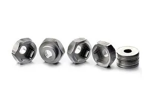 Absima Silver Aluminium 12mm To 17mm Hex Adaptor Set 4Pcs